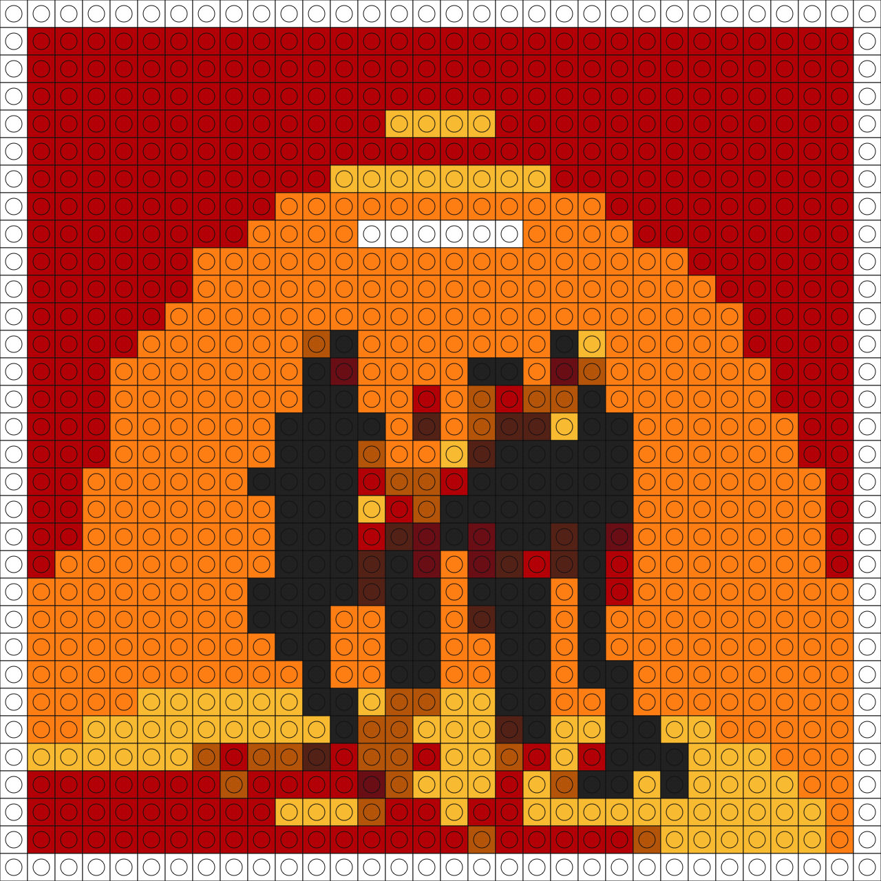 Custom Try hard Buildable Brick Art