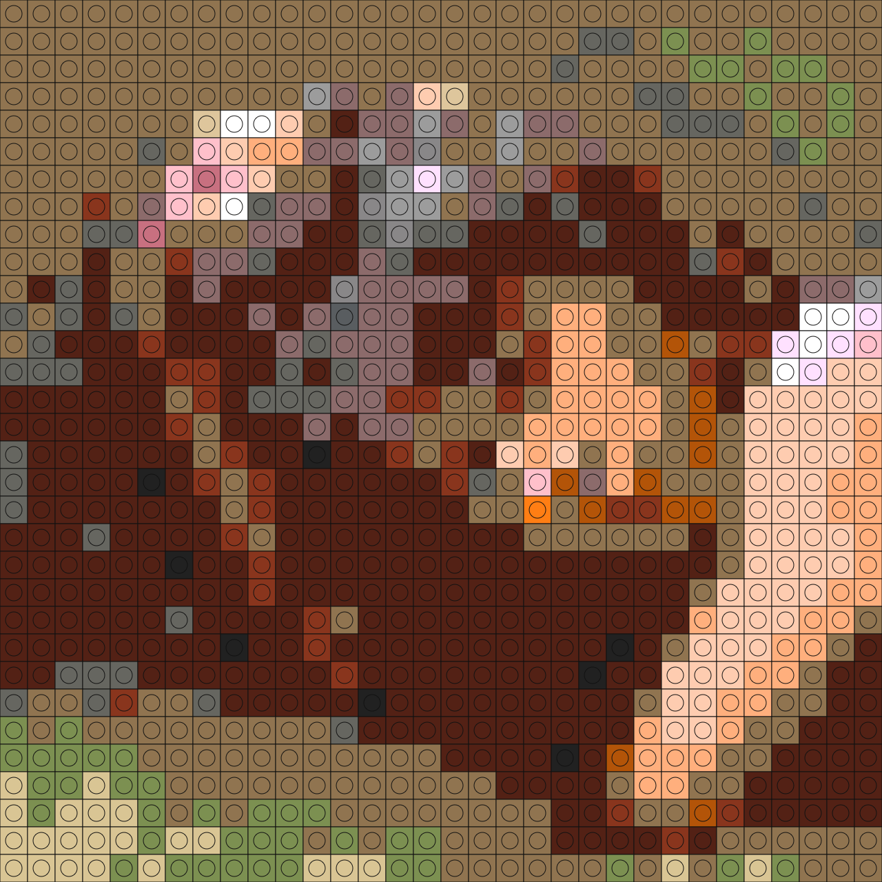 Custom Charm Buildable Brick Art