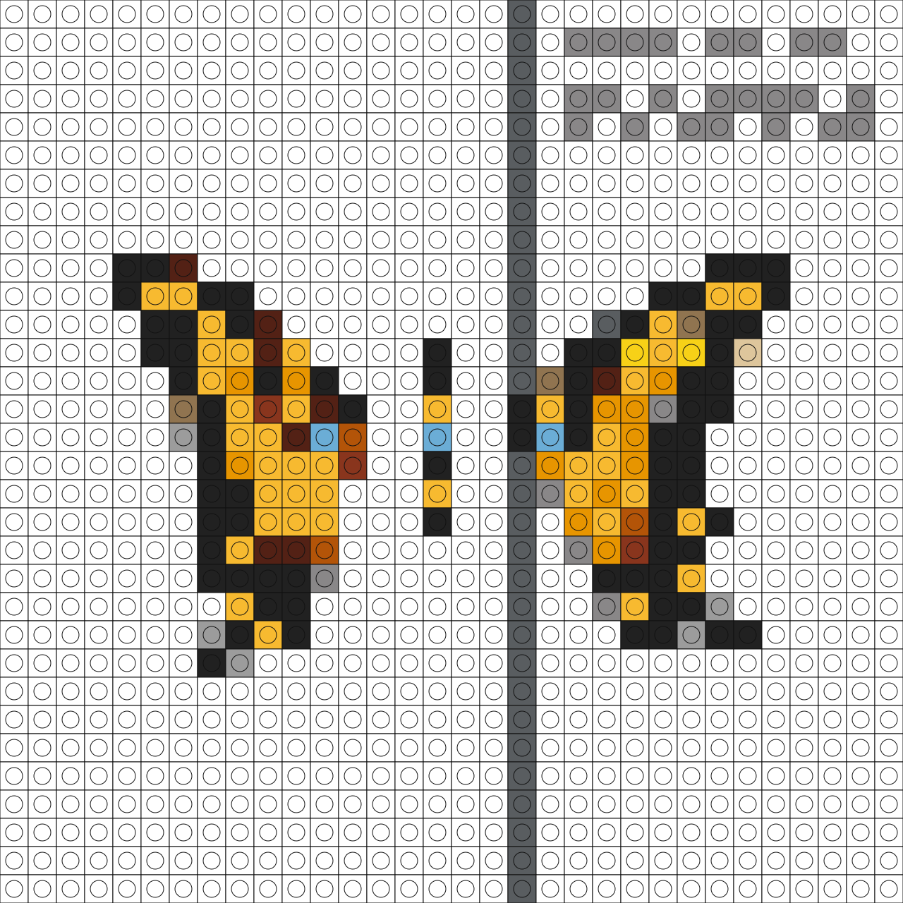 Custom Brand New Eyes Buildable Brick Art
