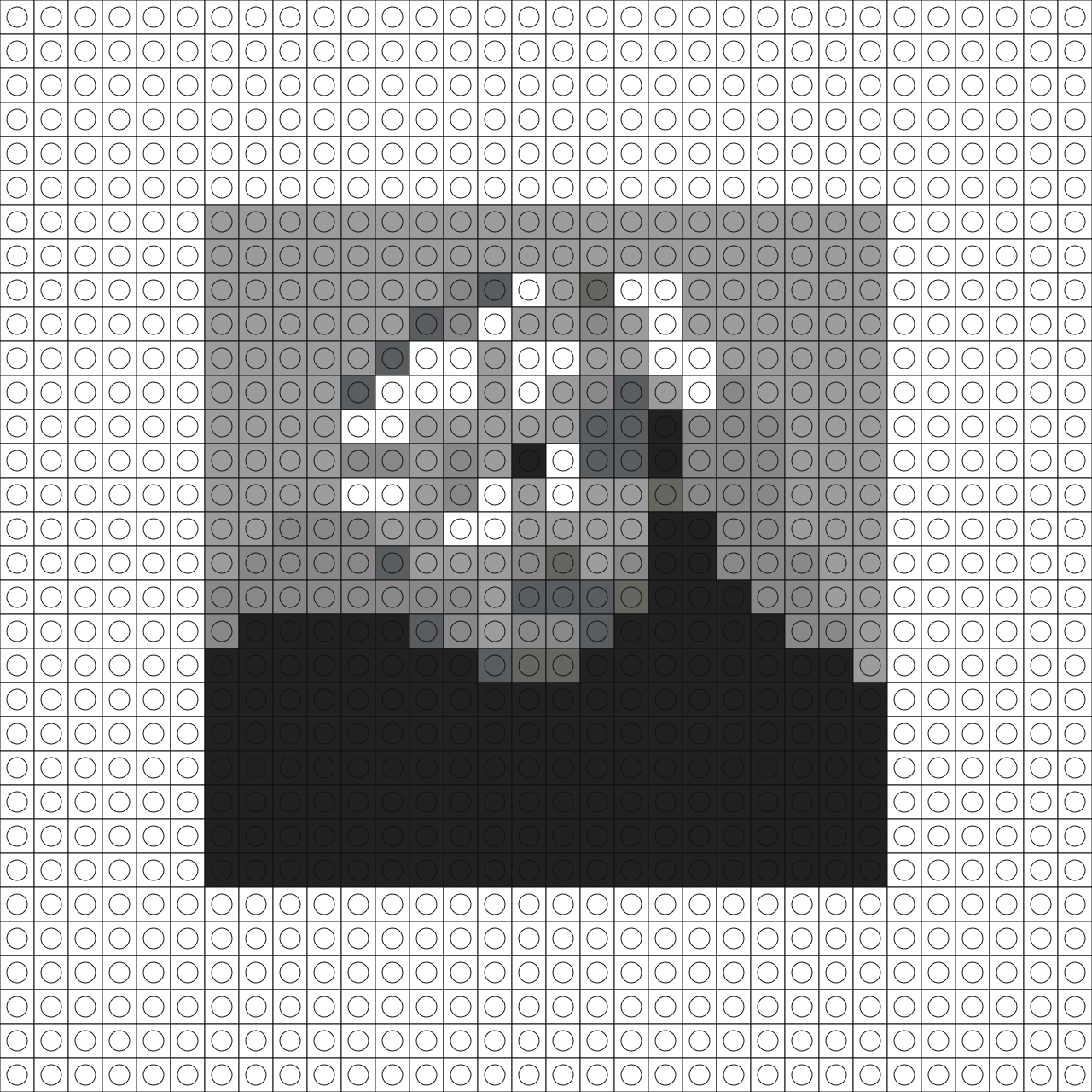 Custom Circles Buildable Brick Art