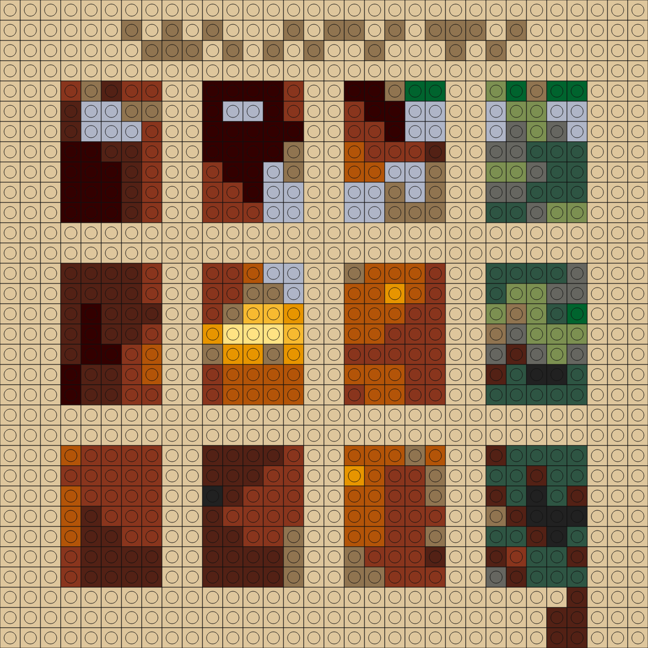 Custom The Pit Buildable Brick Art