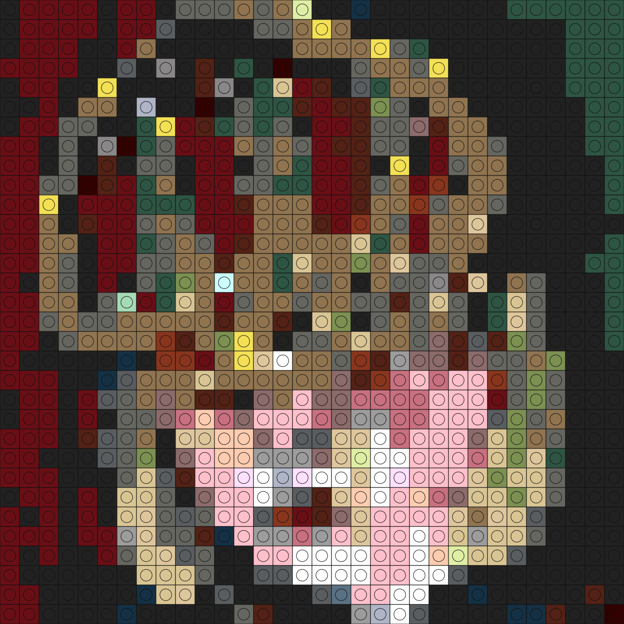 Custom Headache Buildable Brick Art