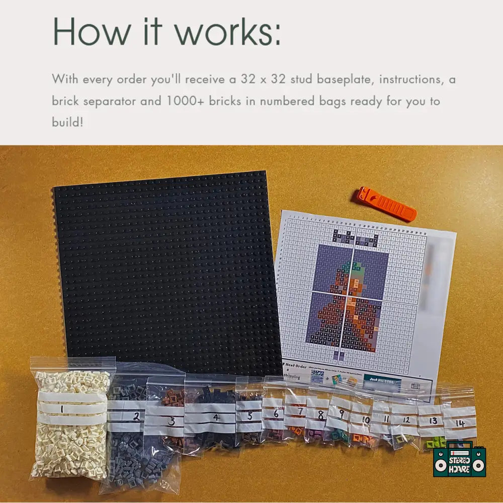 Self Control Buildable Brick Art