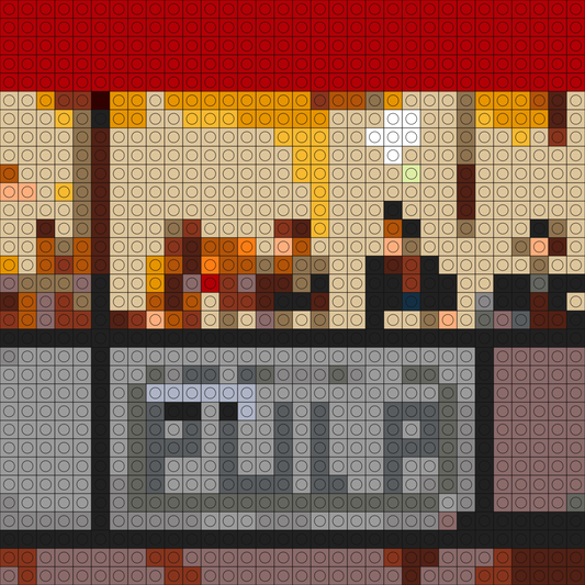 Custom Common People Buildable Brick Art