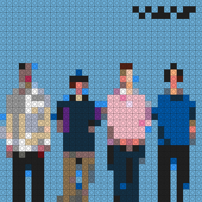 Custom Weezer Buildable Brick Art