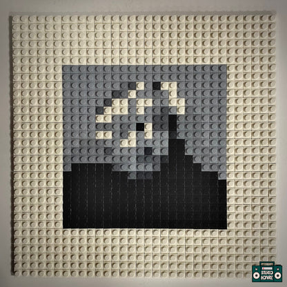 Blue World Buildable Brick Art