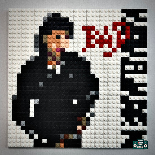 Man in the Mirror Buildable Brick Art