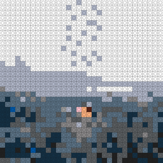 Custom Man in Sea Buildable Brick Art