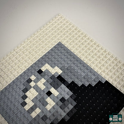 Blue World Buildable Brick Art
