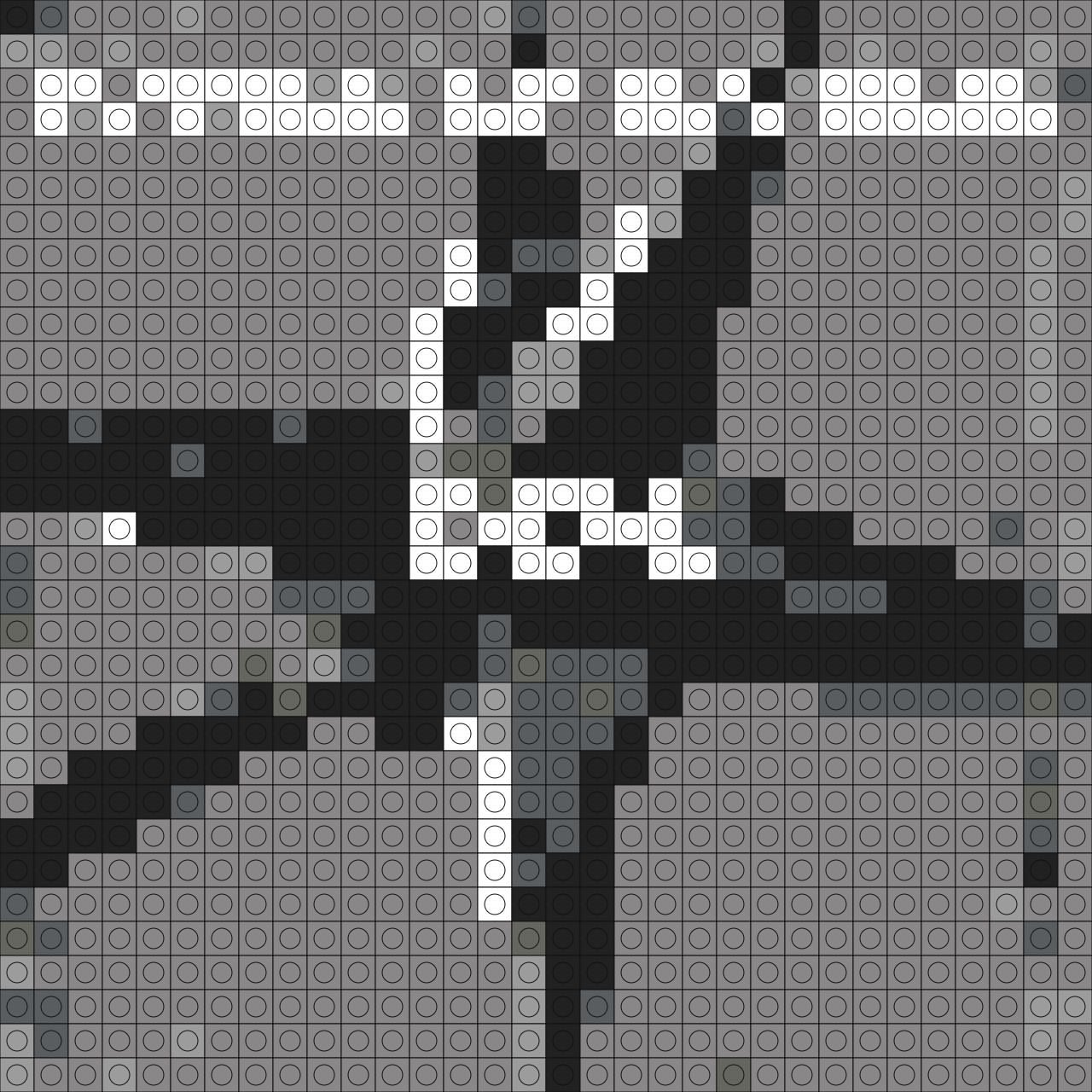 Custom Automatic for the People Buildable Brick Art