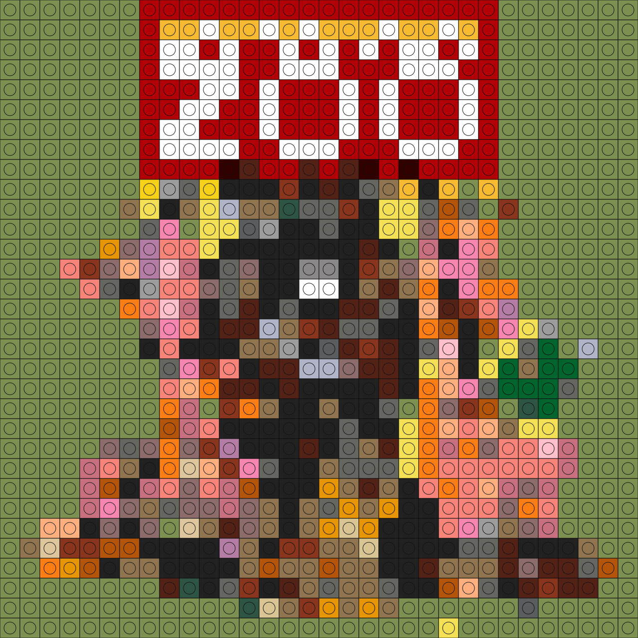 Custom Zoo Buildable Brick Art