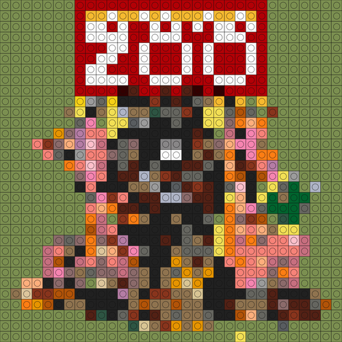 Custom Zoo Buildable Brick Art