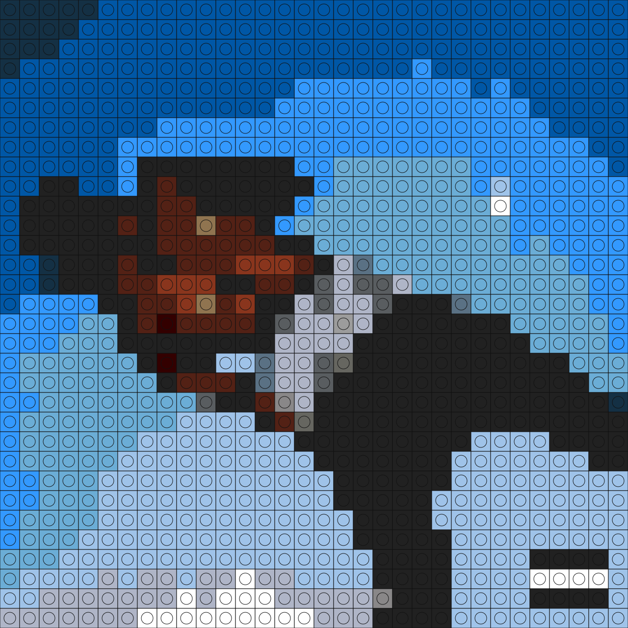 Custom SOS Deluxe Buildable Brick Art – Stereo Hoare