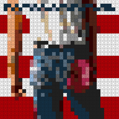 Custom Born In The Usa Buildable Brick Art