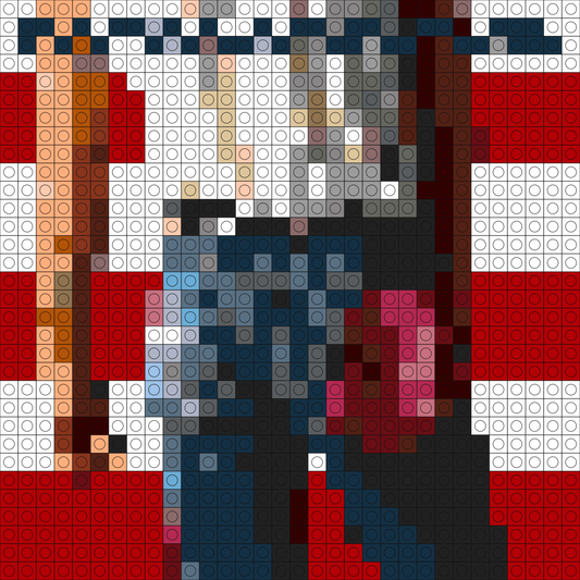 Custom Born In The Usa Buildable Brick Art