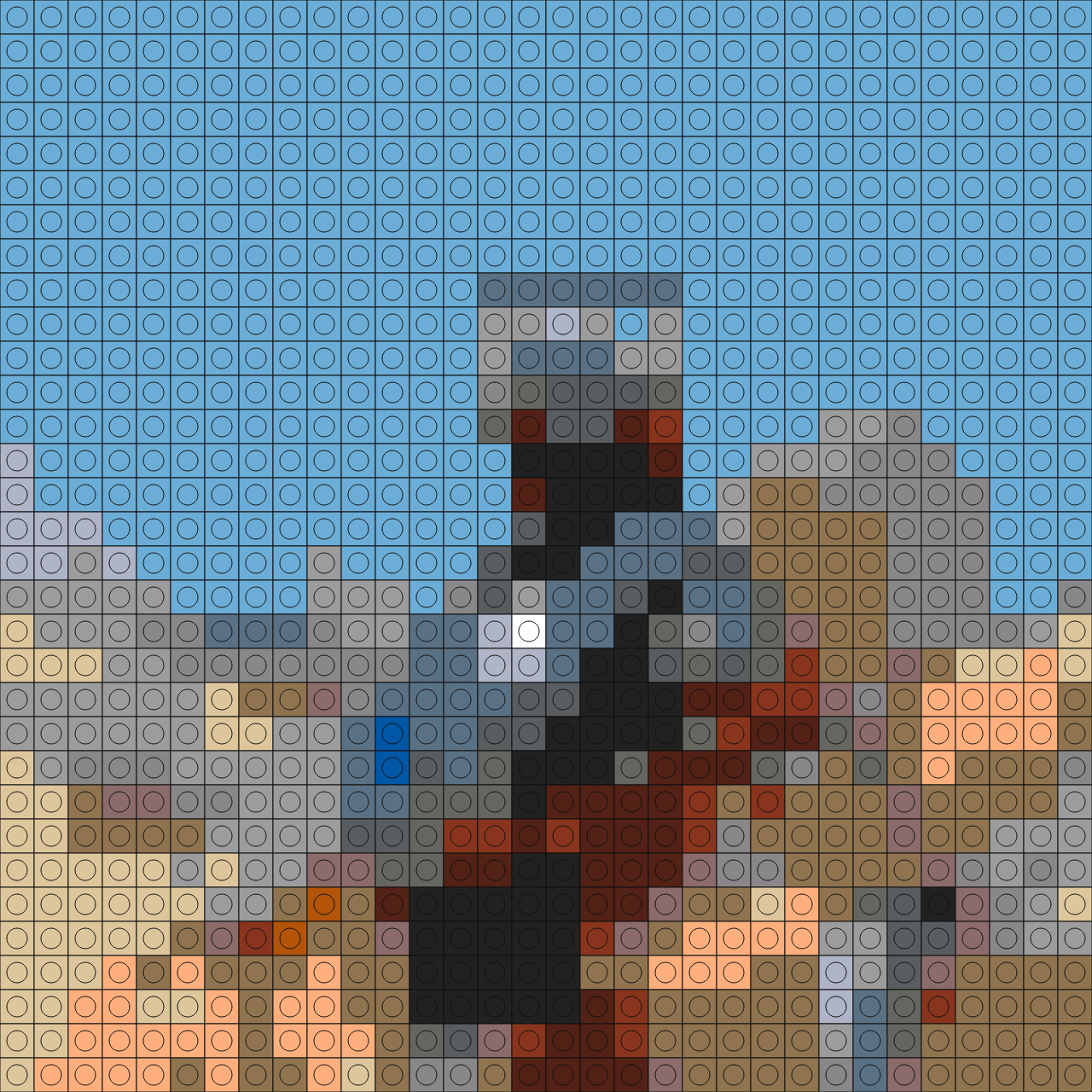 Custom Ultra 85 Buildable Brick Art