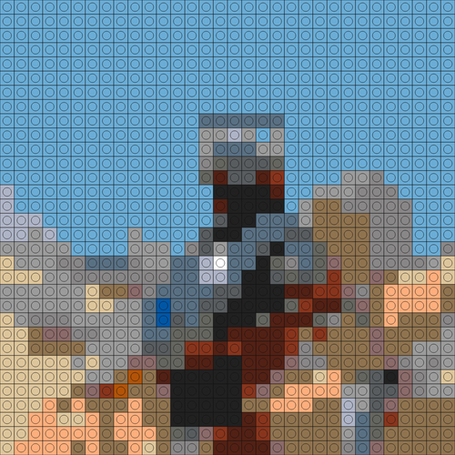 Custom Ultra 85 Buildable Brick Art