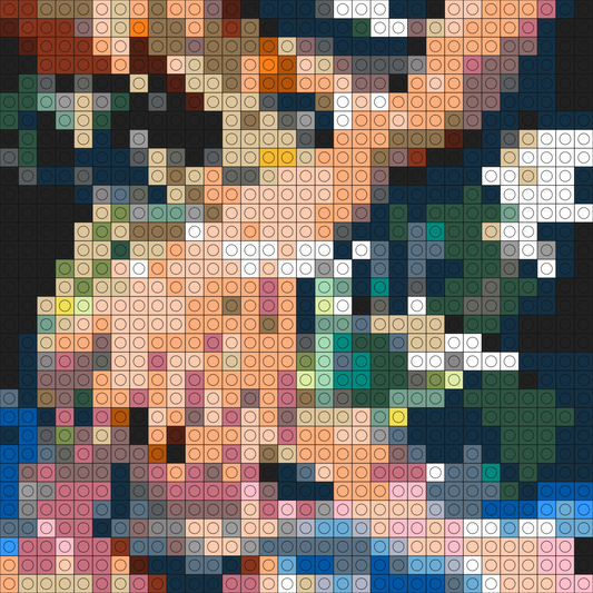 Custom Subliming Buildable Brick Art