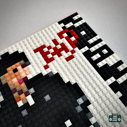 Man in the Mirror Buildable Brick Art