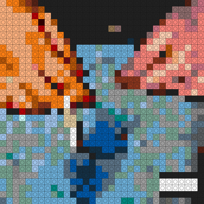 Custom Cherry Bomb Buildable Brick Art