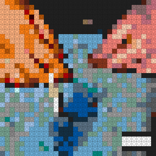 Custom Cherry Bomb Buildable Brick Art