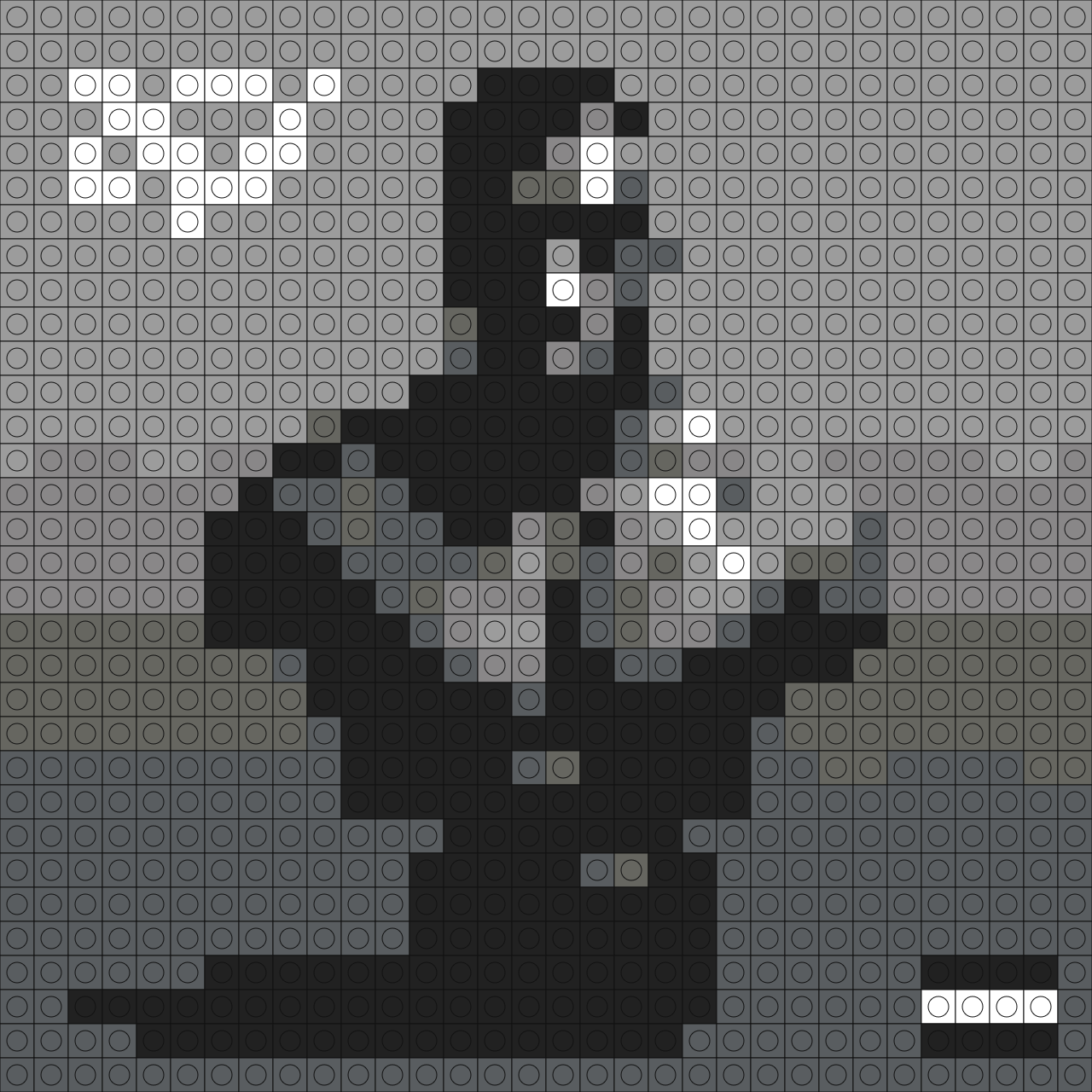 Custom King In the North Buildable Brick Art