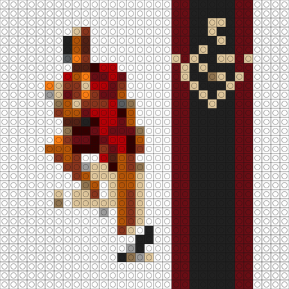 Custom 24k Magic Buildable Brick Art