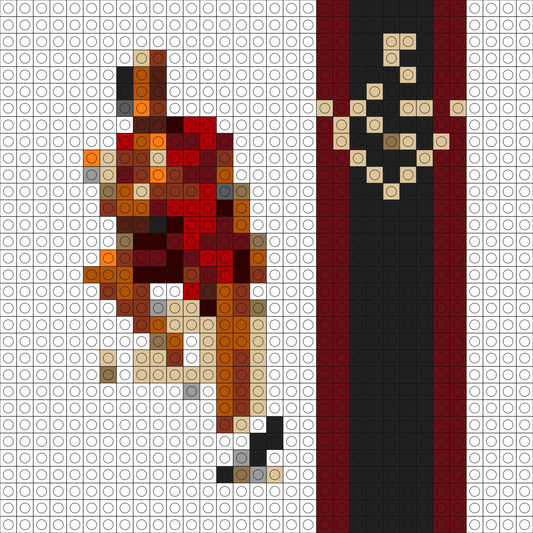 Custom 24k Magic Buildable Brick Art