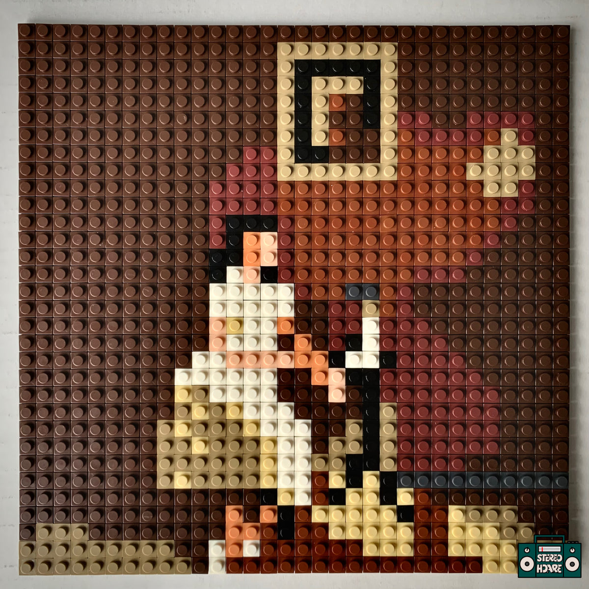 American Teenager Buildable Brick Art