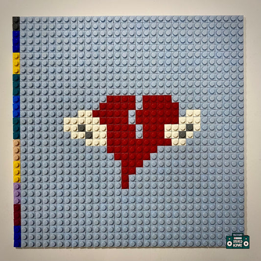 Heartless Buildable Brick Art