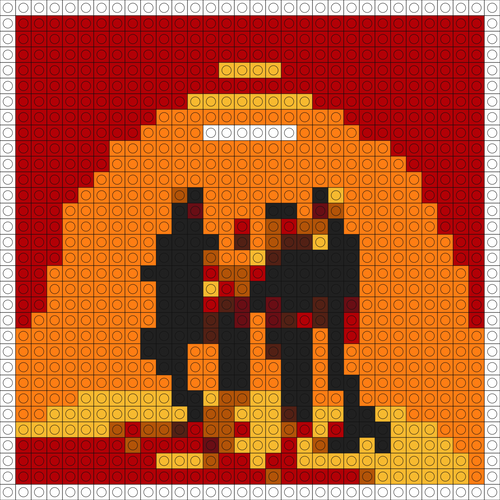 Custom Try hard Buildable Brick Art