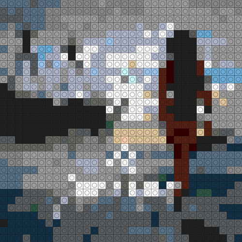 Custom Sail Out Buildable Brick Art