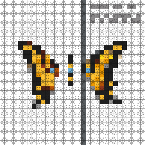Custom Brand New Eyes Buildable Brick Art