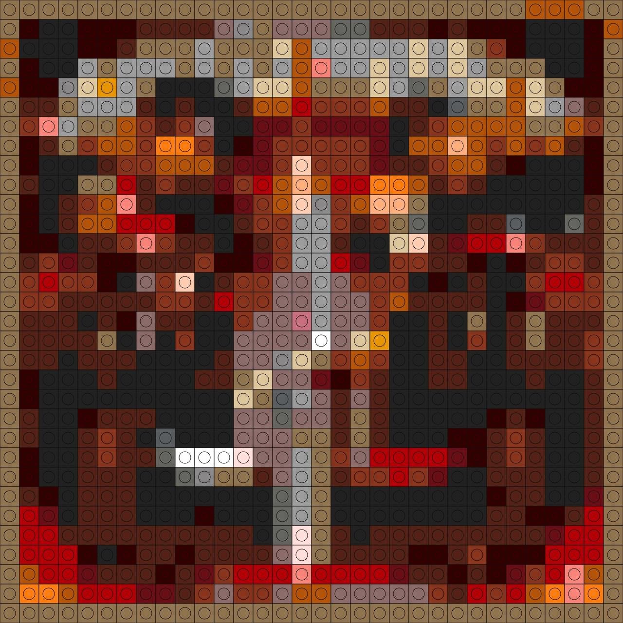 Custom Savage Mode ll Buildable Brick Art