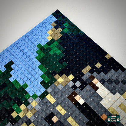 Here Comes The Sun Buildable Brick Art