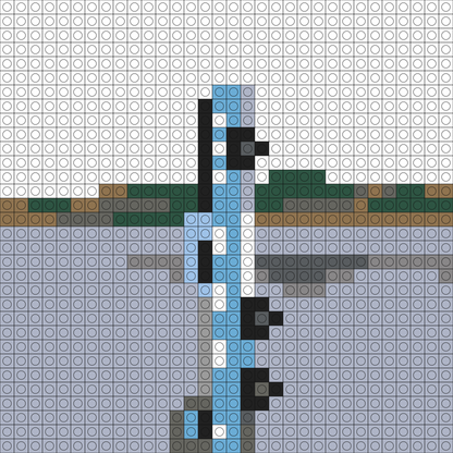 Custom F-1 Trillion Buildable Brick Art