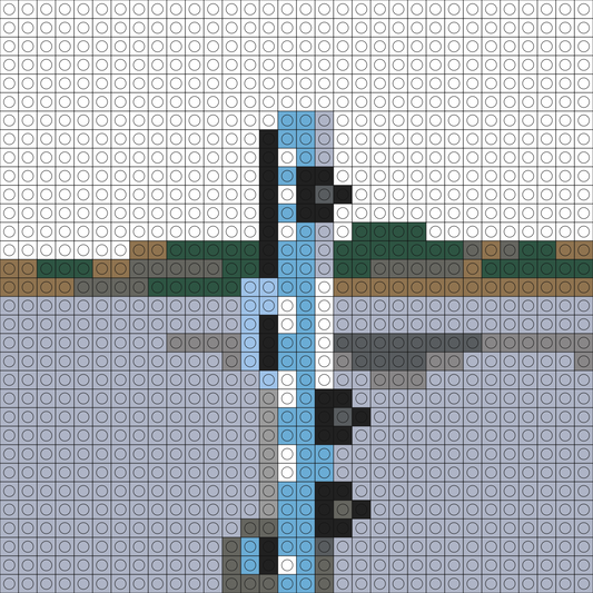Custom F-1 Trillion Buildable Brick Art