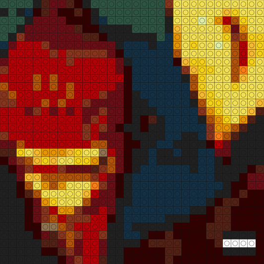 Custom MYSTR Buildable Brick Art