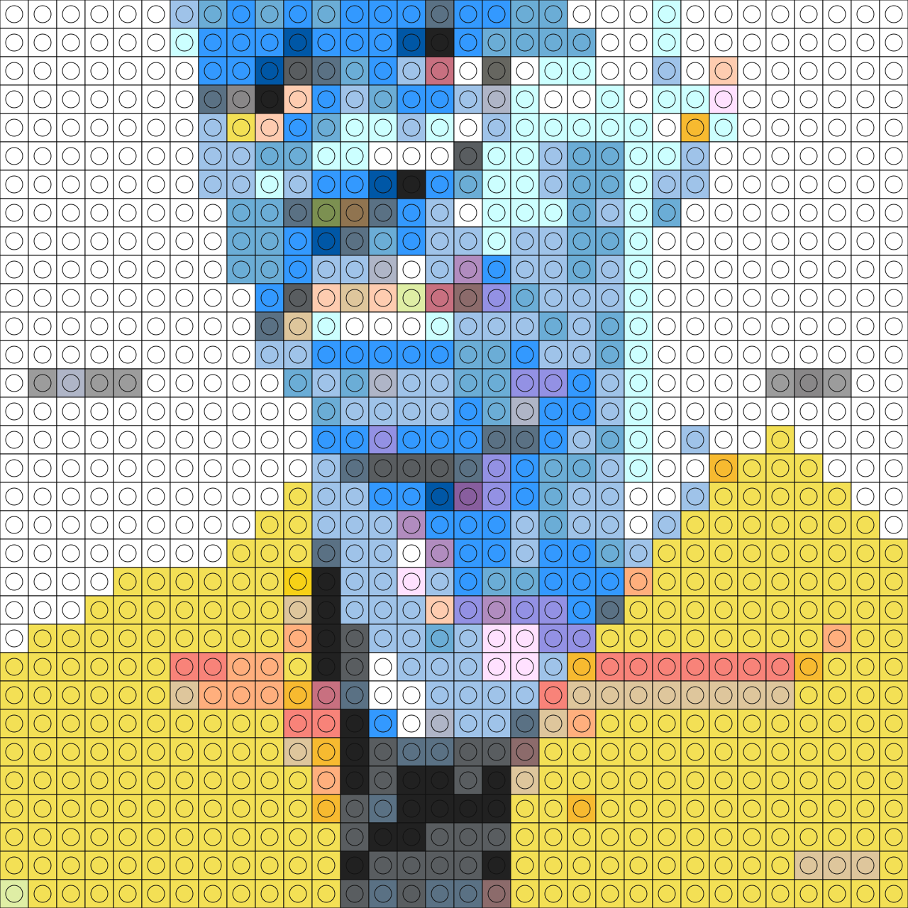 Custom Saturation lll Buildable Brick Art