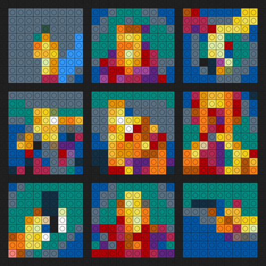 Custom Ignorance Is Bliss Buildable Brick Art
