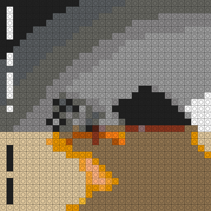 Custom A minute, A Moment Buildable Brick Art