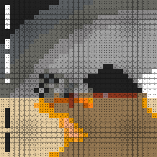 Custom A minute, A Moment Buildable Brick Art