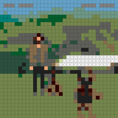 Custom Stick Season Buildable Brick Art