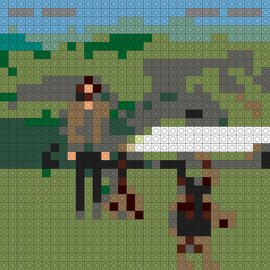 Custom Stick Season Buildable Brick Art