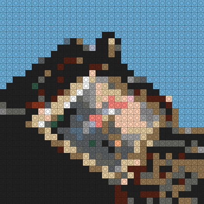 Custom Badkid Buildable Brick Art