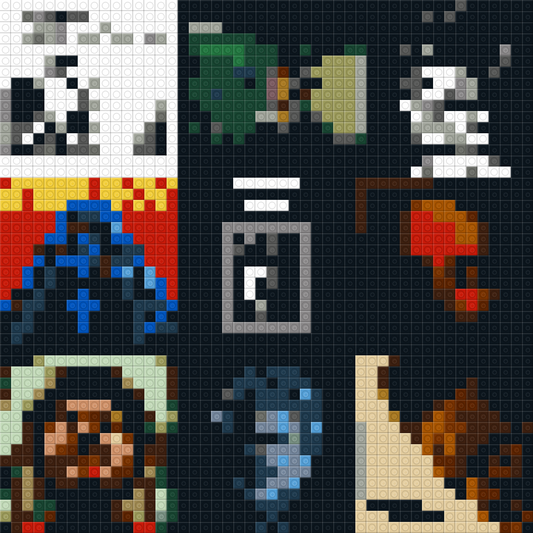 Custom Weeknd 48x48 Buildable Brick Art