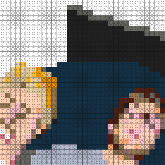 Custom Best Buds Buildable Brick Art
