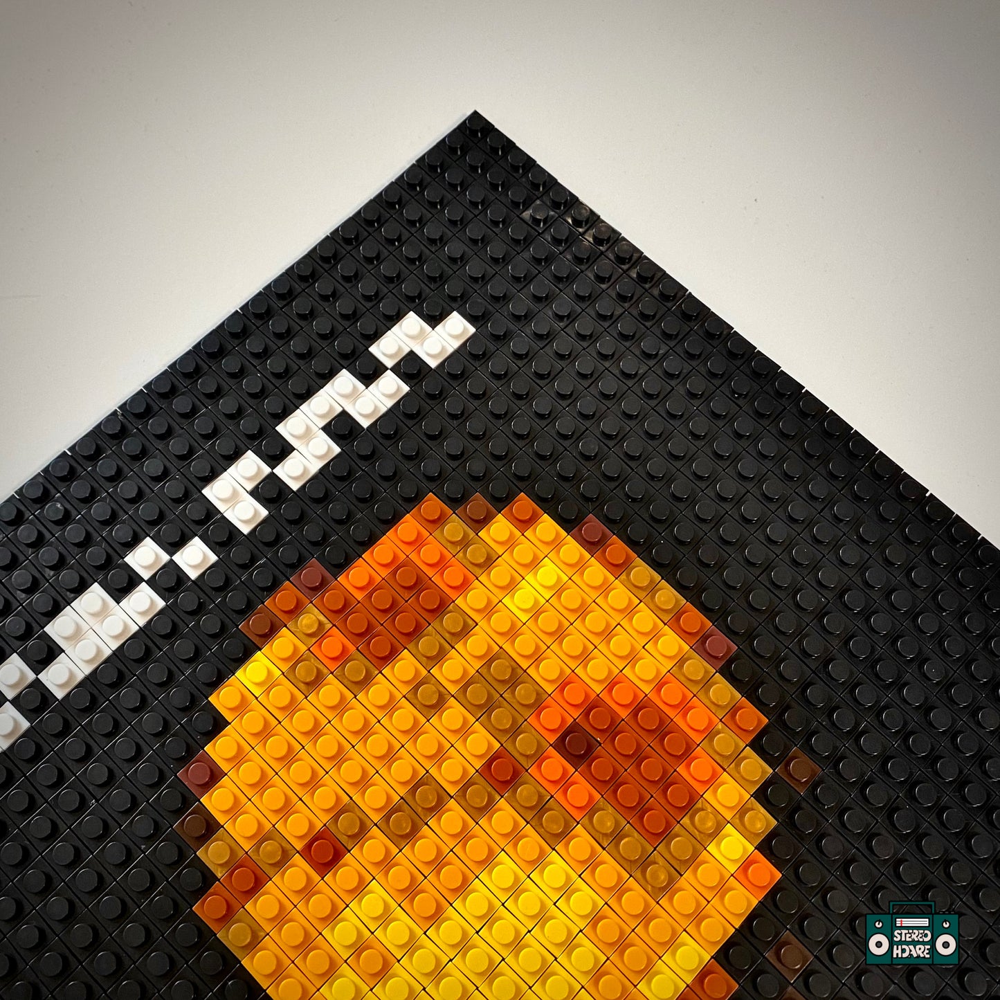 Yellow Buildable Brick Art