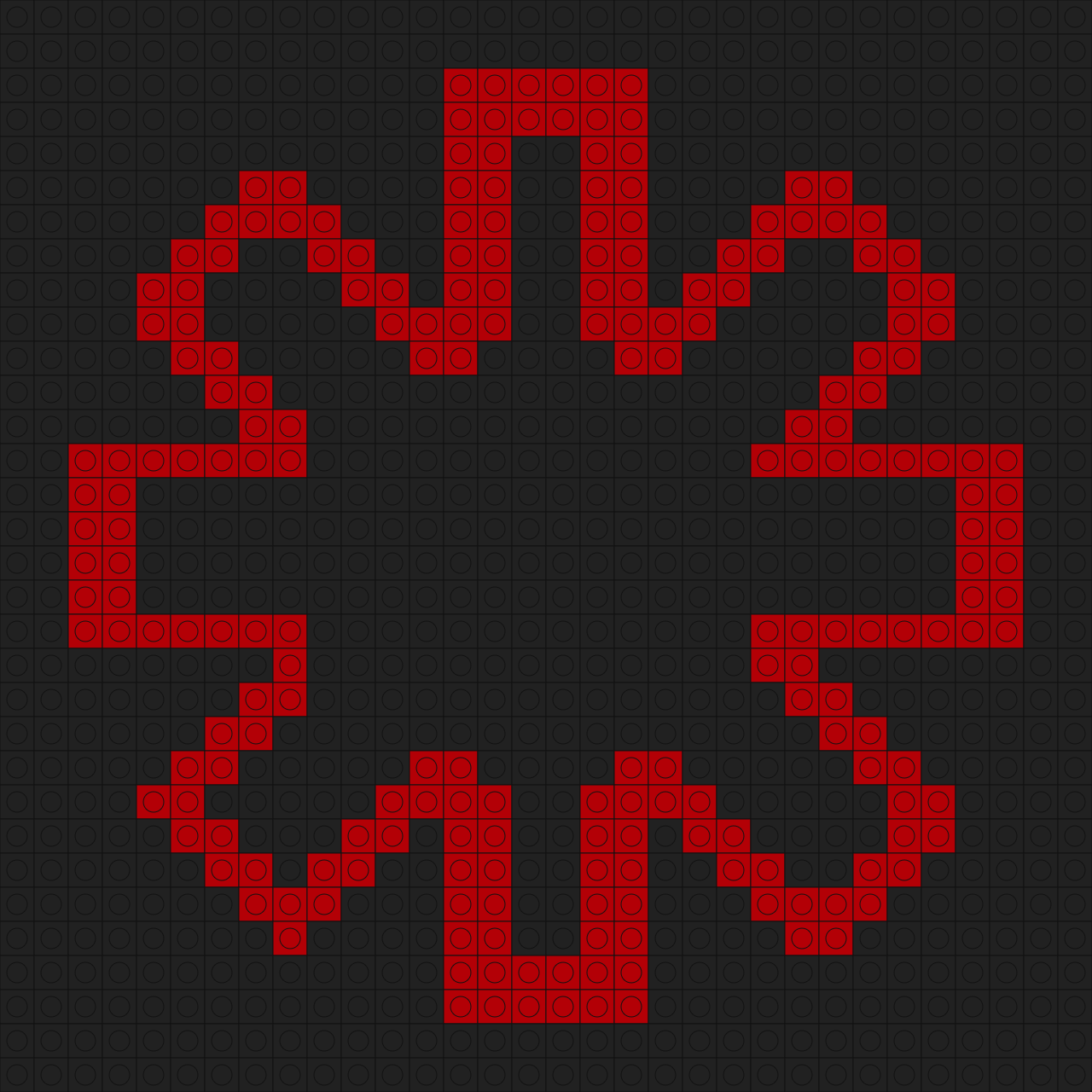 Custom Chilli Peppers Buildable Brick Art
