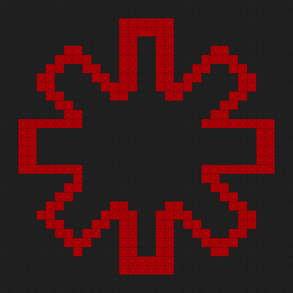 Custom Chilli Peppers Buildable Brick Art